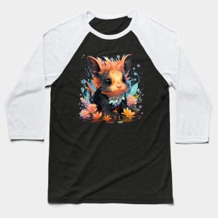 Axolotl Rainbow Baseball T-Shirt